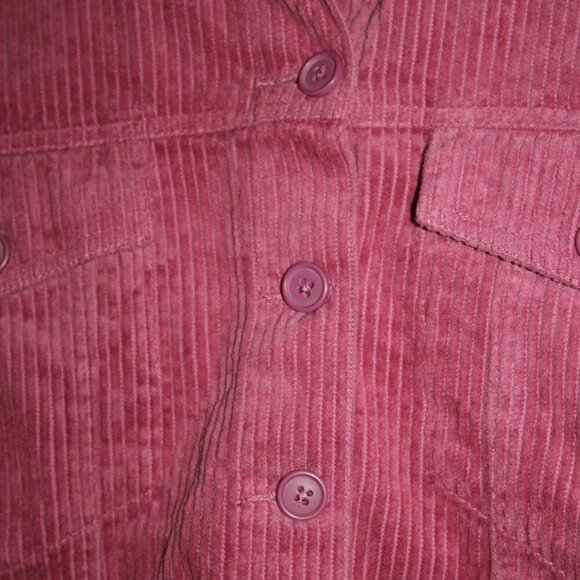 Forever 21 Cropped Women's Wide Rail Corduroy 100% Cottom Frayed Hem Size M - Picture 6 of 14